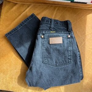 Vintage Wrangler Black Cowboy Cut Slim fit Jeans